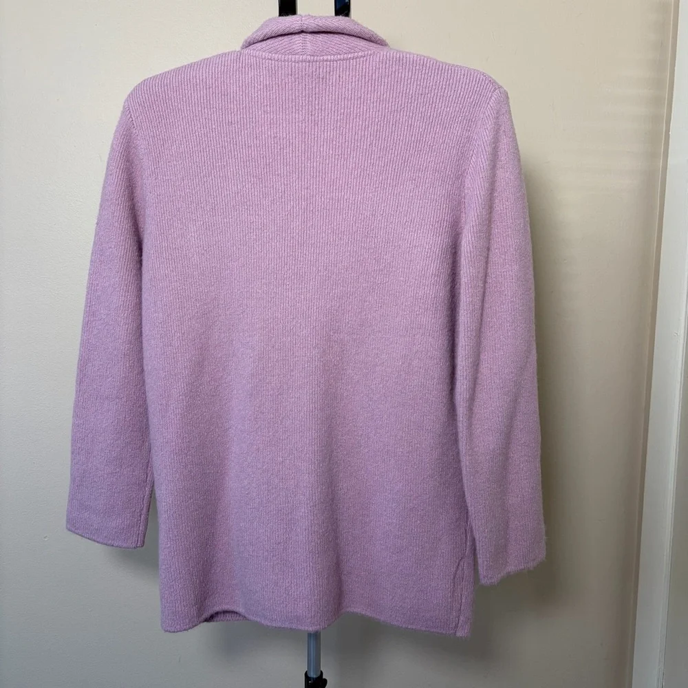 J.Crew Cocoon Merino Wool Blend Cardigan Blazer In Dried Violet Size XS